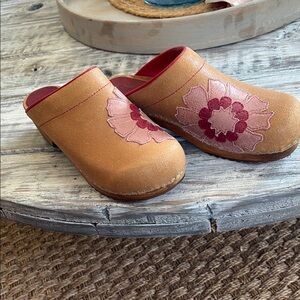As new condition, Sanita open back wooden clogs, size 41, US size 10